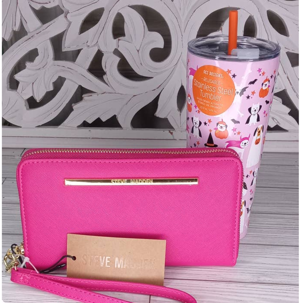 Halloween Bundle - Steve Madden Wristlet & Halloween Puppies Tumbler